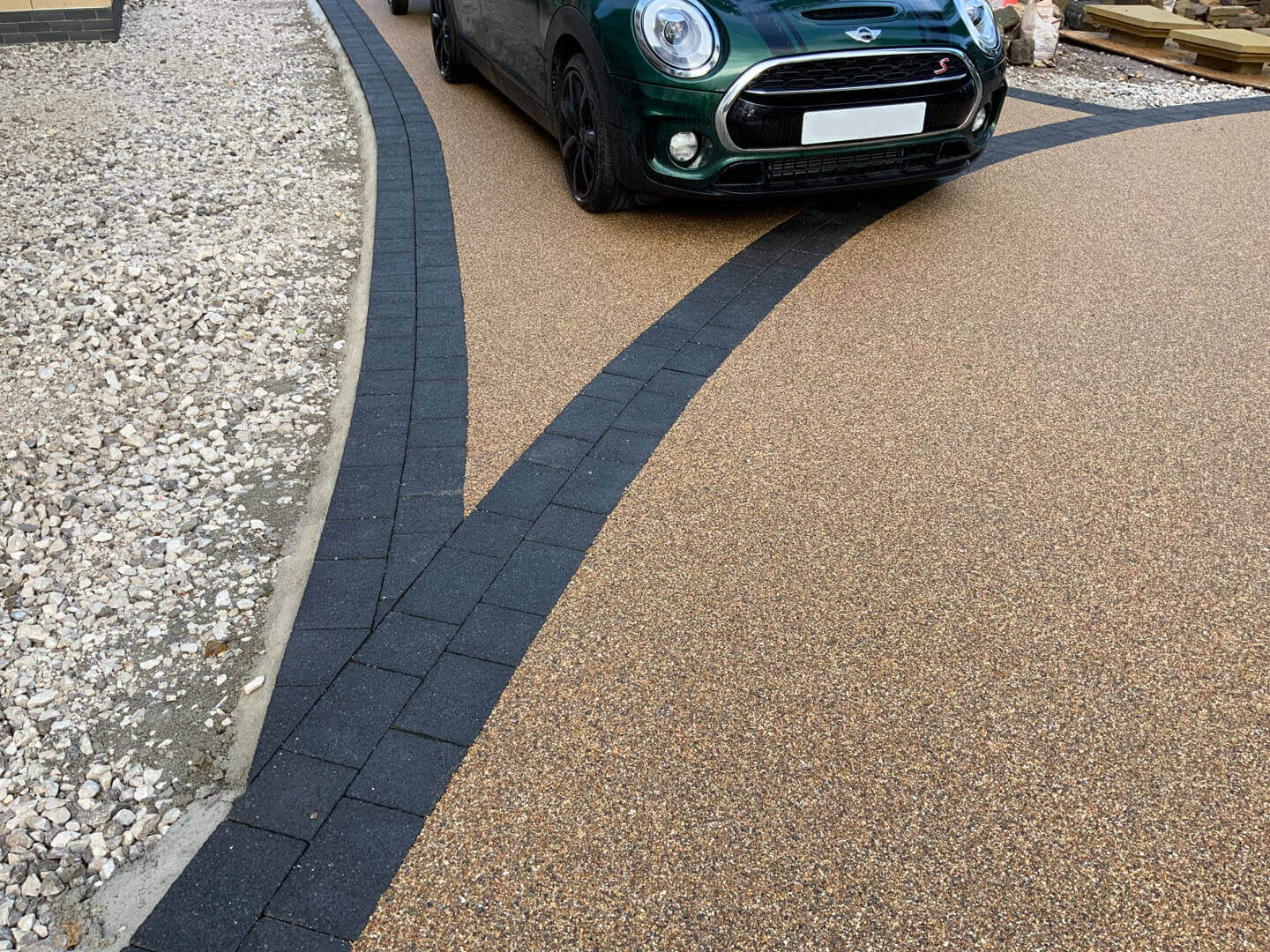 Resin driveway area